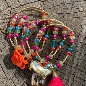 Semanarios de cristal, herraje en chapa de oro